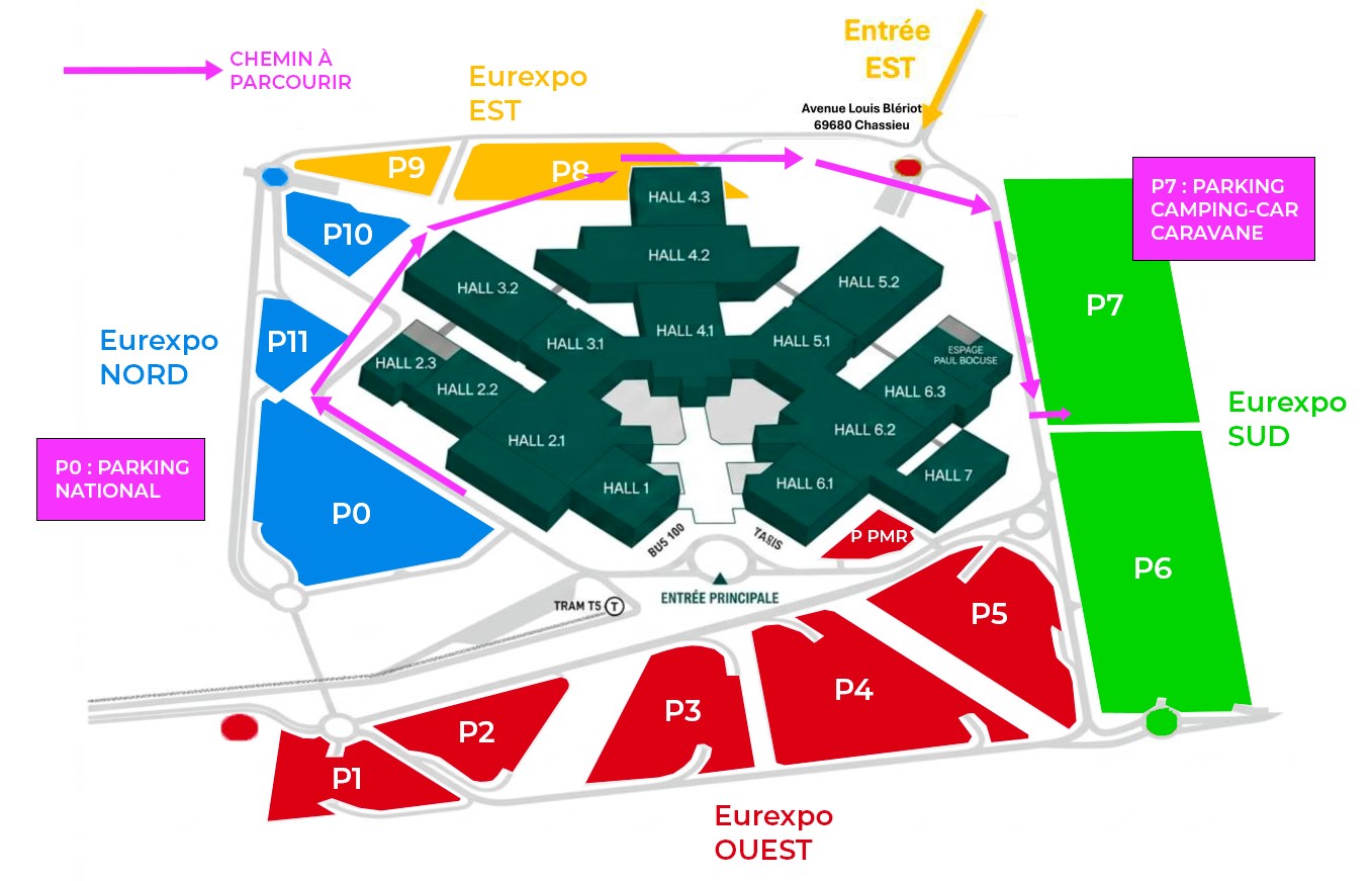 information parking eurexpo - plan